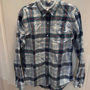 Southern Tide Womens Small Plaid Long Sleeve Shirt S